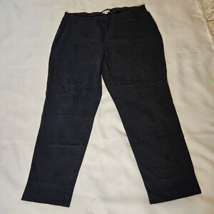 J. Jill Premium Bi-stretch women pull-on black pants 18